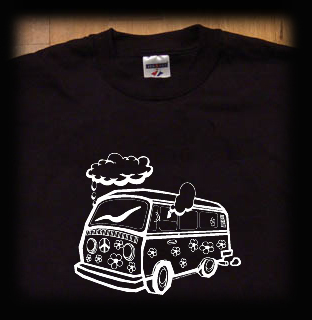 hippie van t shirt